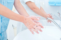 hygienisches Händewaschen