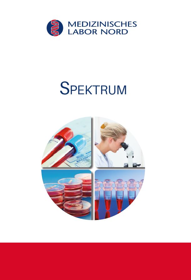 Cover des Analysenspektrums vom Medizinischen Labor Nord